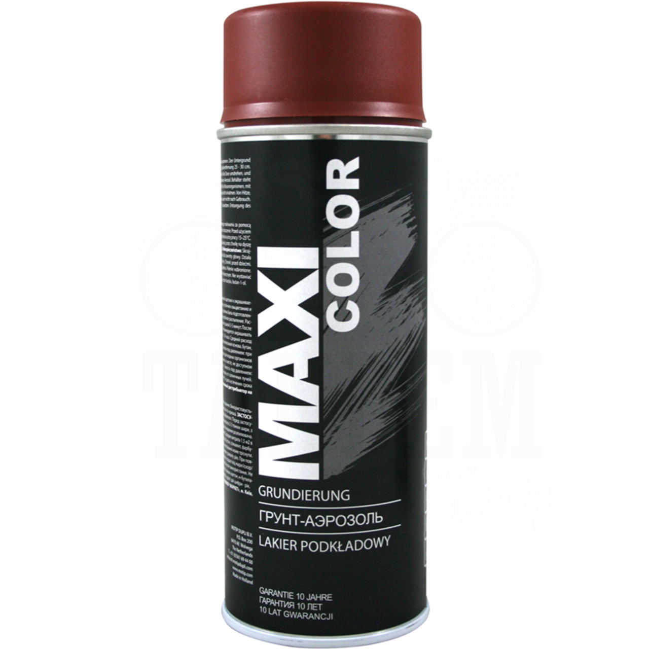 Ґрунт акриловий Maxi Color, 400 мл Аерозоль Червоний