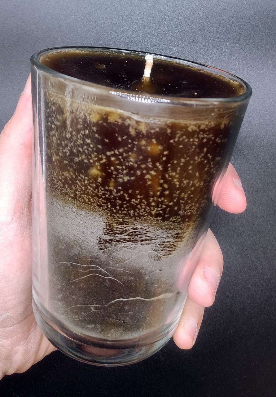 Свічка  , до 73 години горіння Темна олива, фото 1