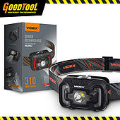 Налобний світлодіодний ліхтарик VIDEX VLF-H025C 310Lm 5000K