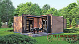 Модульний житловий будинок 80,0 м2 з лазнею Sauna House 2 від Thermowood Production, фото 3