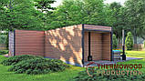 Модульний житловий будинок 80,0 м2 з лазнею Sauna House 2 від Thermowood Production, фото 6
