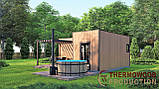 Модульний гостьовий будинок 7,0х5,0 м із лазнею Sauna House 1 від Thermowood Production, фото 4
