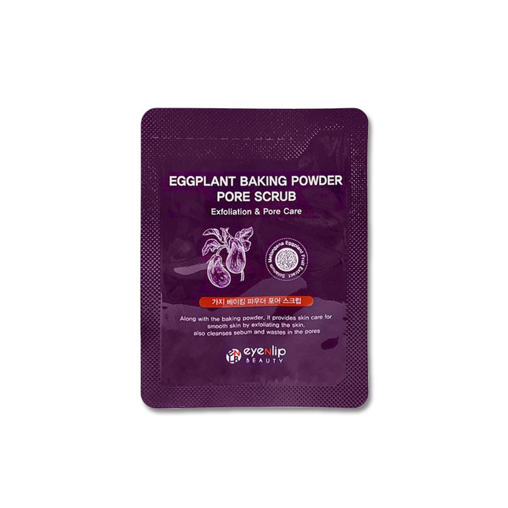 Скраб для обличчя з екстрактом баклажана Eyenlip Eggplant Baking Powder Pore Scrub, 3 г