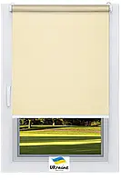 Тканевый ролет Лен Бежевый Украина