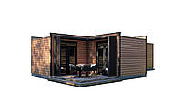 Модульный жилой дом 80,0м2 с баней Sauna House 2 от Thermowood Production