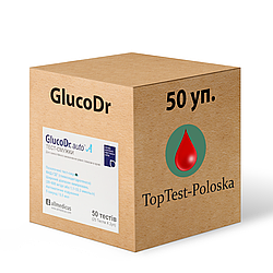 Тест смужки ГлюкоДоктор (GlucoDr) 50 паковань