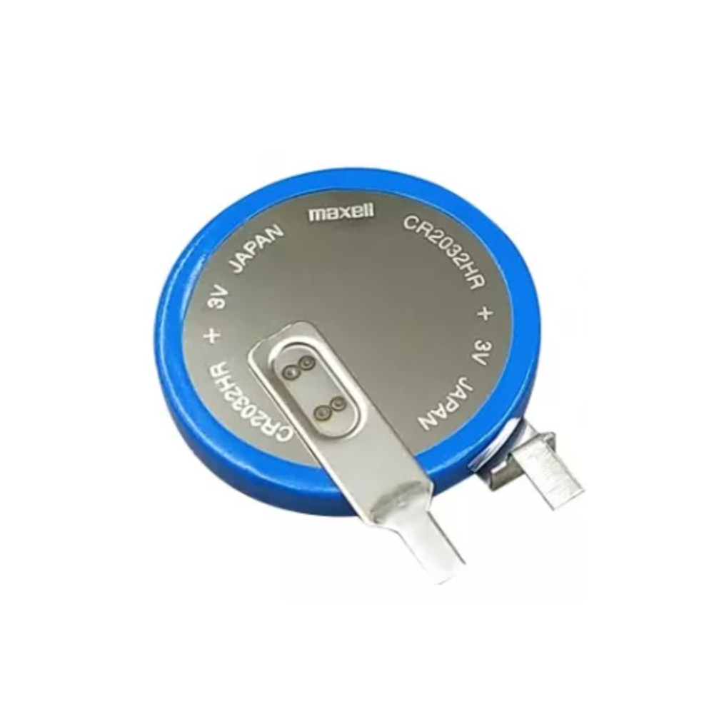 Батарейка CR2032HR Maxell (3v) с контактами (для датчика давления в ...