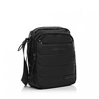 Чоловіча сумка крос-боді поліестер чорний Арт.1713-25 black Volunteer (541)