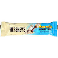 Хрусткі трубочки Hersheys Cookies Creme Choco Rolls 18g