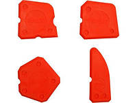 Набір шпателів для силікону шпатель 4 штуки YATO YT-5261