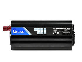 Інвертор - перетворювач напруги GEKO EU 12V/220V (500/1000W) G17004