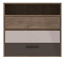 Комод Mito MI4 Accord, колір дуб ендгрейн/дуб ендгрейн, білий, лате, фото 4