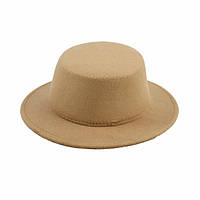 Капелюх канотьє беж