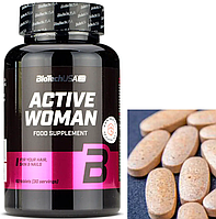 Витамины для женщин BioTech Active Woman 60 таб Минеральный комплекс Vitaminka