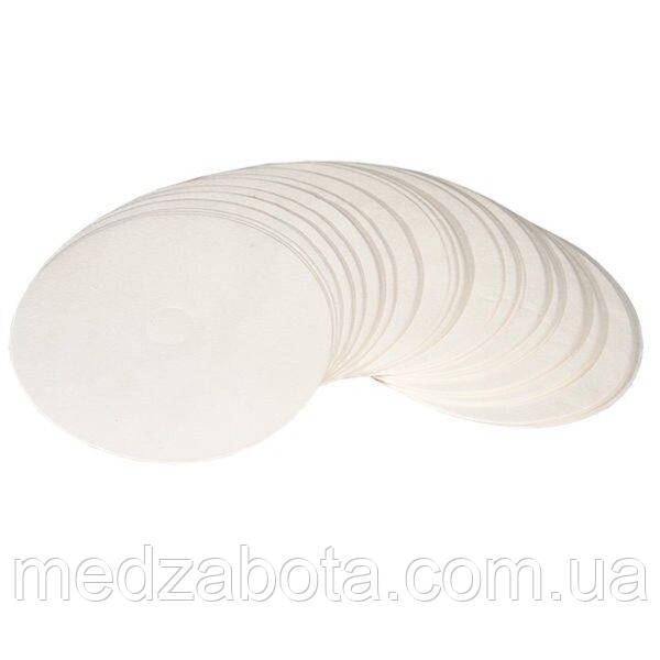 Фільтр беззольний D=11см, 100шт., біла стрічка, середня фільтрація, фото 1
