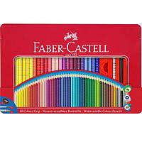 Олівці кольорові акварельні 48 кольорів, Faber-Castell Grip