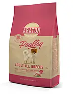 Полноценный сухой корм для взрослых собак всех пород ARATON POULTRY Adult All Breeds 3 кг (ART45963)