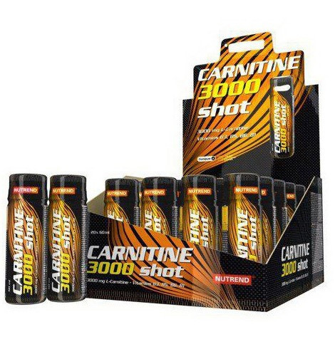 Л-карнітин Nutrend Carnitine 3000 Shot 20*60 ml Для зниження ваги Vitaminka Vitaminka