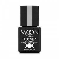 Топ для гель-лаку без липкої кулі Moon Full Nano Crystal Top стрейкий до підряпин, 8 мл