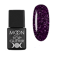 Топ для гель-лаку без липкої кулі Moon Full Top Glitter 05 No Wipe, 8 мл