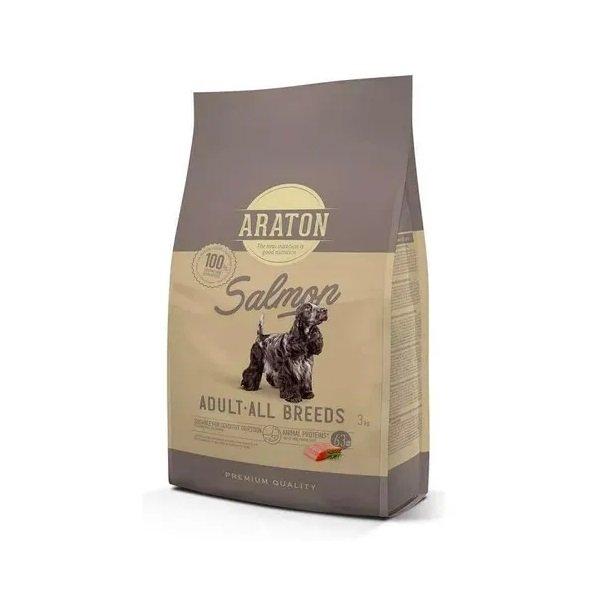 Повноцінний сухий корм для дорослих собак ARATON Salmon Adult All Breeds 3 кг (ART45965)