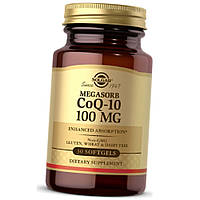 Коэнзим Q10 Solgar CoQ-10 100 mg 30 капсул Кофермент Vitaminka