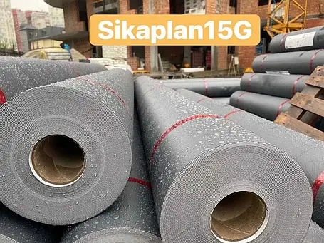 Кровільна полімерна (ПВХ) мембрана Sikaplan — 15G, фото 1