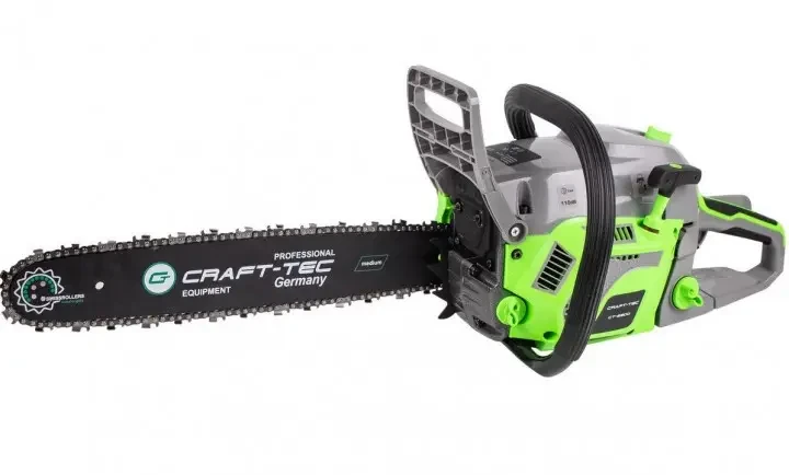 Бензопила Craft-tec CT-6900, 5.6 кВт, 7.6 л. с., 52 см3, шина 450 мм, бак 0.68 л., 2 шини, 2 ланцюги, праймер