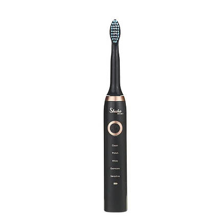 Зубна щітка акумуляторна Shuke SK-601 USB масажна чорна, фото 1