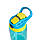 Дитяча пляшечка для води з трубочкою Baby bottle LB400 500ml Синя пляшка для води, фото 5
