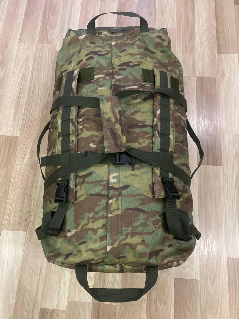 Тактична сумка Cordura 1000D, баул, рюкзак для перенесення великих речей. Колір: мультикам