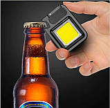 Міні портативний світлодіодний ліхтарик USB кишеньковий брелок, фото 5
