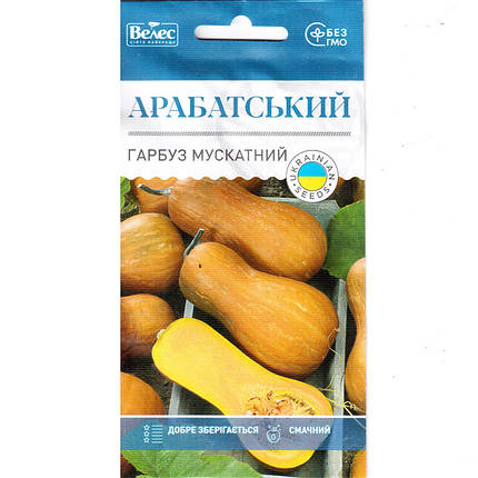 Насіння гарбуза середньопізнього "Арабатський" (2 г) від ТМ "Велес", фото 1