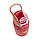 Пляшка для води з трубочкою пластикова Baby bottle LB400 500ml Червона пляшка для води, фото 4
