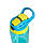 Дитяча пляшечка для води з трубочкою Baby bottle LB400 500ml Синя пляшка для води, фото 4