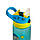 Дитяча пляшечка для води з трубочкою Baby bottle LB400 500ml Синя пляшка для води, фото 5