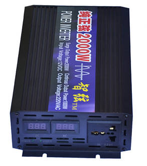 Інвертор напруги 12v-220v, 2000w(1000ватт) чистий синус, фото 4