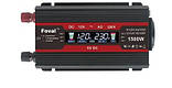 Перетворювач напруги 12v-220v Foval 1500 W з РК-дисплеєм, фото 8