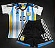 Футбольна форма доросла Messi 10 Argentina біло-блакитна, фото 2