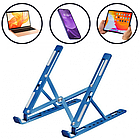 New Регульована складна підставка для ноутбука Laptop Stand синя, фото 3