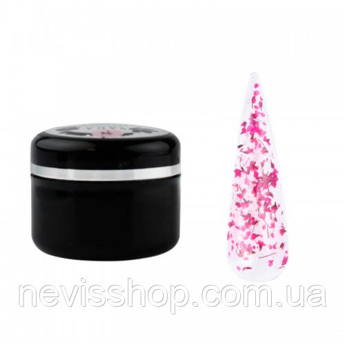 Гель Saga Professional Flower Gel 09 з сухоцвітом, 5 мл