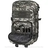 Тактичний рюкзак 36 л MIL-TEC Assault AT-Digital ACU 36L Сірий Піксель Військовий рюкзак на 36 літрів, фото 9