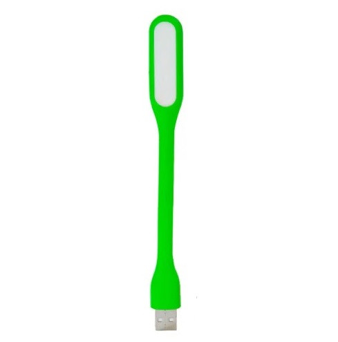 USB міні лампа ліхтарик з гнучкою ніжкою 5V/1.2W зелена