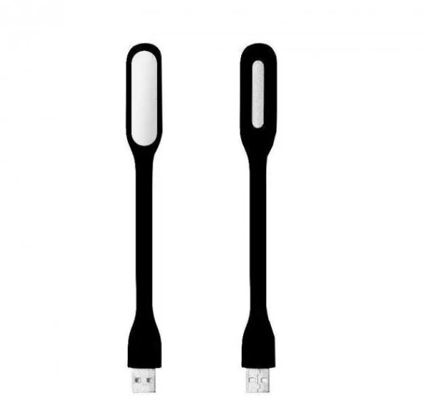 USB міні лампа ліхтарик з гнучкою ніжкою 5V/1.2W чорна