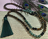 Чітки вирвиці з тигровим оком та цозитом 108 намистин, від студії LadyStyle.Biz, фото 5