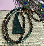 Чітки вирвиці з тигровим оком та цозитом 108 намистин, від студії LadyStyle.Biz, фото 3