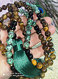 Чітки вирвиці з тигровим оком та цозитом 108 намистин, від студії LadyStyle.Biz, фото 2