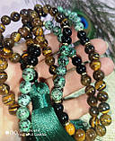 Чітки вирвиці з тигровим оком та цозитом 108 намистин, від студії LadyStyle.Biz, фото 6