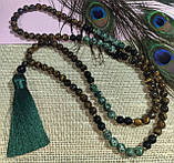 Чітки вирвиці з тигровим оком та цозитом 108 намистин, від студії LadyStyle.Biz, фото 4