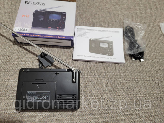 Retekess V115 Радиоприемник FM/AM/SW MP3 плеер, цифровой, есть УКВ ...
